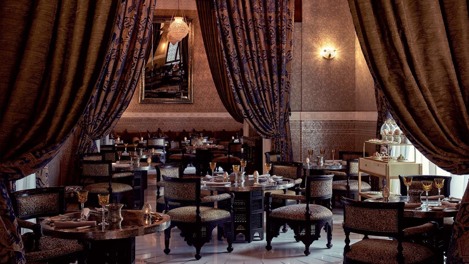 La salle de La Grande Table Marocaine, au Royal Mansour