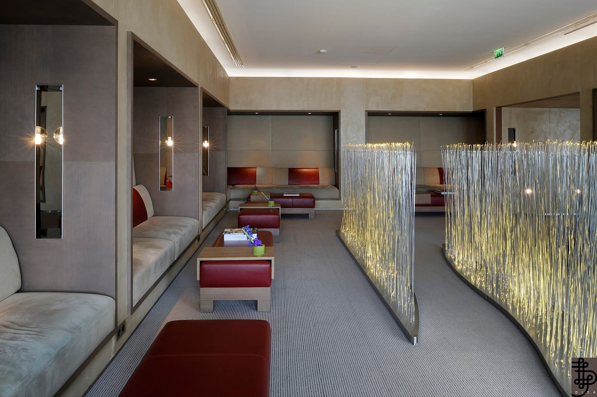 Salle à manger du salon La Première d'Air France, terminal 2E